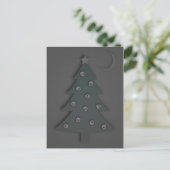 Weihnachtsbaum Noir Feiertagspostkarte (Stehend Vorderseite)