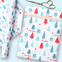 Weihnachtsbaum Nordic Simple Blue Red Individuelle