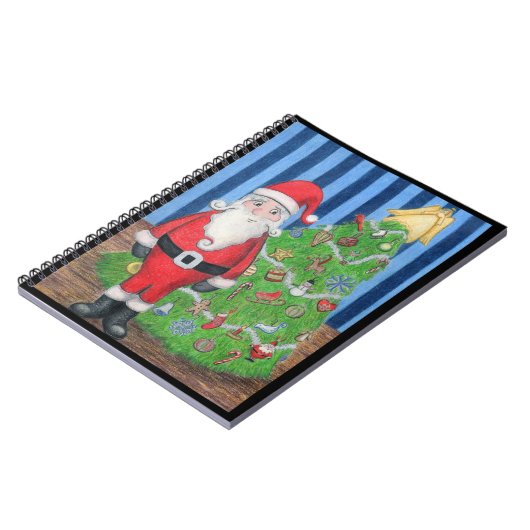 Weihnachtsbaum-Notebook Notizblock (Linke Seite)
