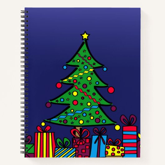 Weihnachtsbaum Notizblock (Vorderseite)