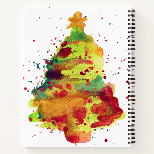 Weihnachtsbaum Notizblock (Rückseite)