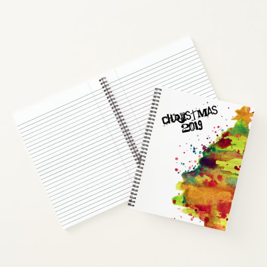 Weihnachtsbaum Notizblock (Innenseite)