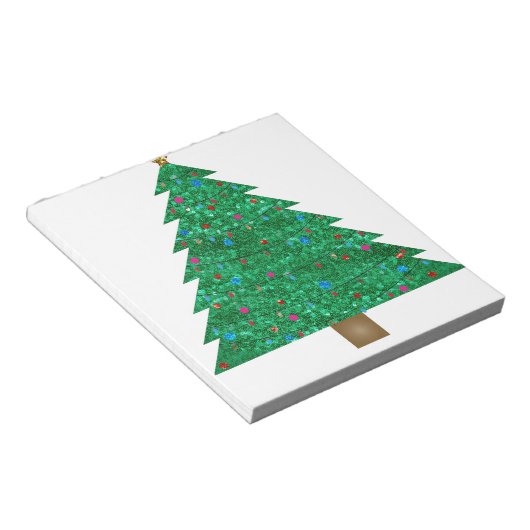Weihnachtsbaum Notizblock (angewinkelt)