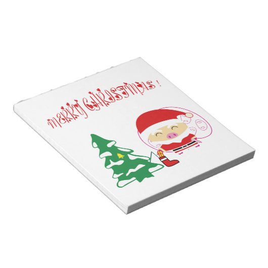 Weihnachtsbaum Notizblock (angewinkelt)