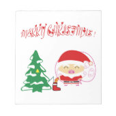 Weihnachtsbaum Notizblock (Vorderseite)