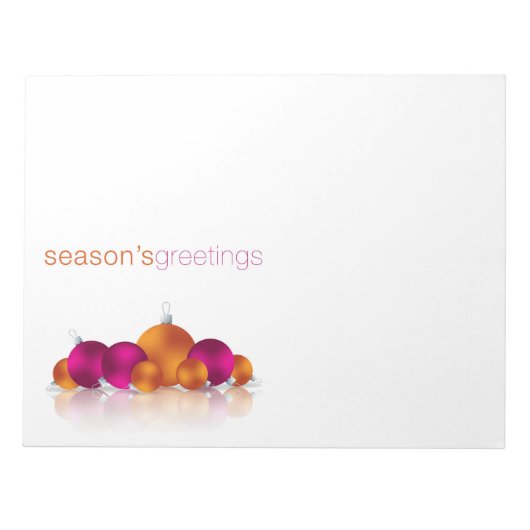 Weihnachtsbaum Notizblock (Vorderseite)