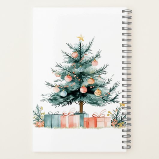 Weihnachtsbaum Notizblock (Rückseite)