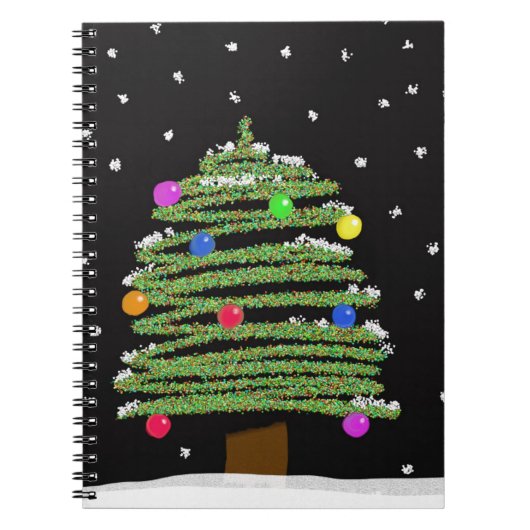 Weihnachtsbaum Notizblock (Vorderseite)