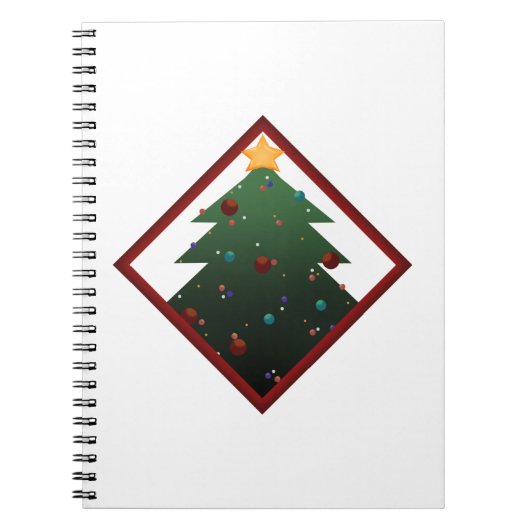 Weihnachtsbaum Notizblock (Vorderseite)
