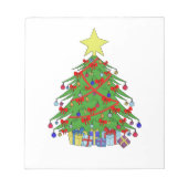 Weihnachtsbaum Notizblock (Vorderseite)