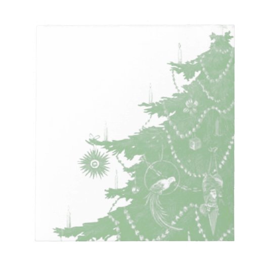 Weihnachtsbaum Notizblock (Vorderseite)