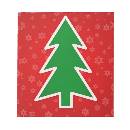 Weihnachtsbaum Notizblock (Vorderseite)