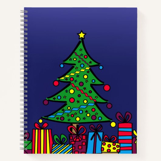 Weihnachtsbaum Notizblock (Vorderseite)