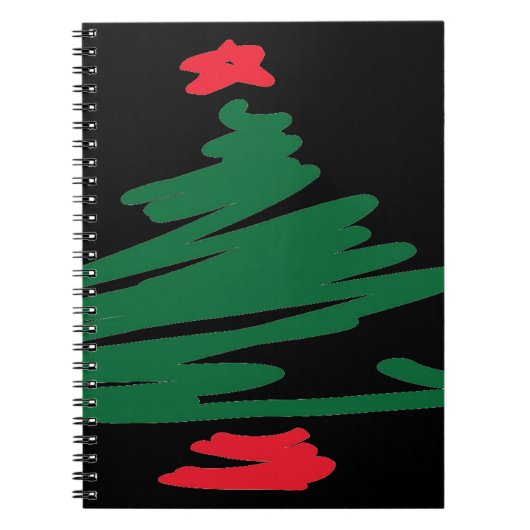 Weihnachtsbaum Notizblock (Vorderseite)