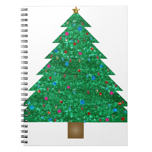 Weihnachtsbaum Notizblock (Vorderseite)