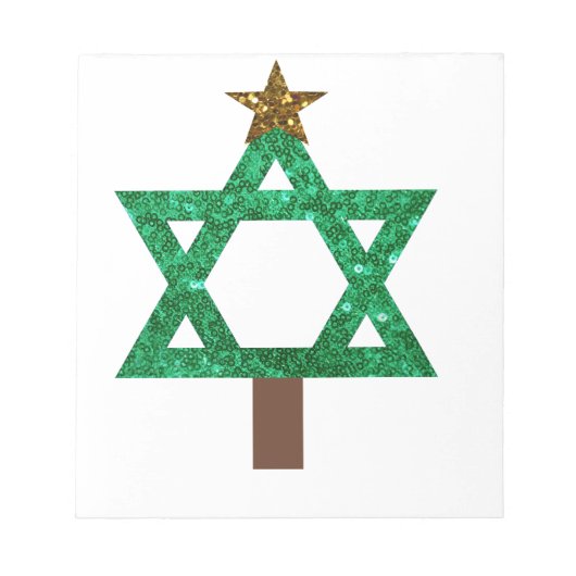 Weihnachtsbaum Notizblock (Vorderseite)