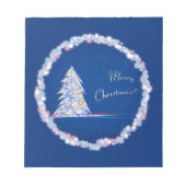 Weihnachtsbaum Notizblock (Vorderseite)