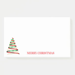 Weihnachtsbaum-Notizen Post-it Klebezettel