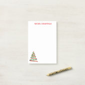 Weihnachtsbaum-Notizen Post-it Klebezettel (Auf Schreibtisch)