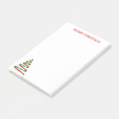 Weihnachtsbaum-Notizen Post-it Klebezettel (angewinkelt)