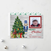 Weihnachtsbaum Nutcracker Familie oder Kinder Foto