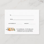 Weihnachtsbaum Nutcracker Geschenkgutschein Rabattkarte (Rückseite)