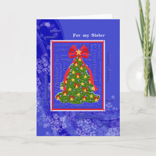 Weihnachtsbaum O Tannenbaum Schneeflocken für Schw Feiertagskarte