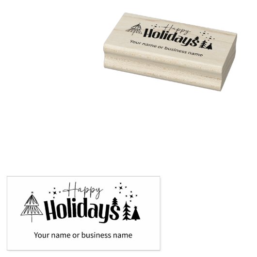 Weihnachtsbaum oder Familie Gummistempel (Stempel)