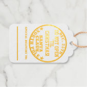 Weihnachtsbaum öffnen nicht bis Weihnachten Geschenkanhänger (Vorderseite (Horizontal))