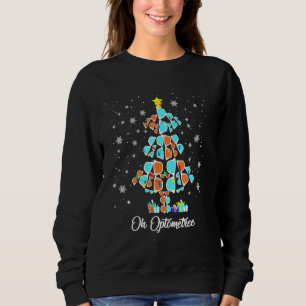Weihnachtsbaum Oh Optometrie Brille Sweatshirt