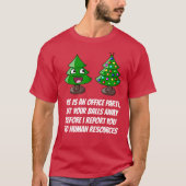 Weihnachtsbaum - Oifice Party T-Shirt (Vorderseite)