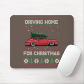 Weihnachtsbaum Oldtimer Auto Xmas Ugly Sweater Pul Mousepad (Mit Mouse)