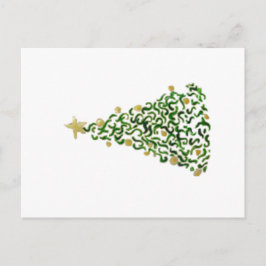 Weihnachtsbaum - Originelles Kunstwerk Postkarte