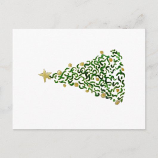 Weihnachtsbaum - Originelles Kunstwerk Postkarte (Vorderseite)