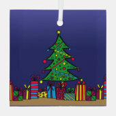 Weihnachtsbaum Ornament Aus Glas (Rückseite)