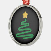 Weihnachtsbaum Ornament Aus Metall (Links)