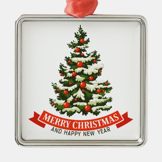 Weihnachtsbaum Ornament Aus Metall (Vorne)