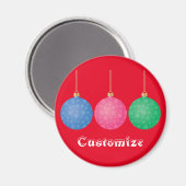 Weihnachtsbaum Ornament Balls Thunder_Cove Magnet (Vorderseite/Rückseite)