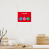 Weihnachtsbaum Ornament Balls Thunder_Cove Poster (Küche)