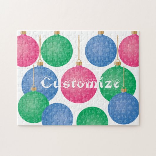 Weihnachtsbaum Ornament Balls Thunder_Cove Puzzle (Horizontal)