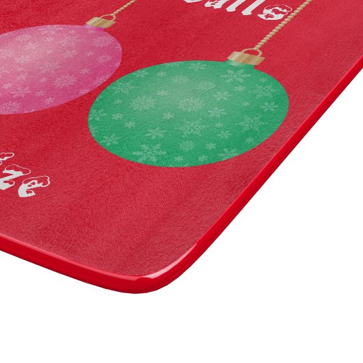 Weihnachtsbaum Ornament Balls Thunder_Cove Schneidebrett (Ecke)