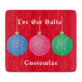Weihnachtsbaum Ornament Balls Thunder_Cove Schneidebrett (Vorderseite)