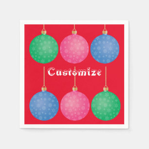 Weihnachtsbaum Ornament Balls Thunder_Cove Serviette