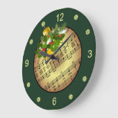 Weihnachtsbaum Ornament ~ Bell & Mistletoe ~ Große Wanduhr (Winkel)