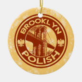 Weihnachtsbaum Ornament Brooklyn Polnischer Amerik (Vorne)