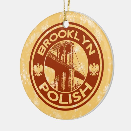 Weihnachtsbaum Ornament Brooklyn Polnischer Amerik (Links)