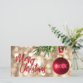 Weihnachtsbaum-Ornament Flatrate Weihnachtskarte Feiertagskarte (Stehend Vorderseite)