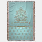 Weihnachtsbaum - Ornament I - Werftblanket Decke (Vorderseite Vertikal)