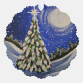 Weihnachtsbaum Ornament Karte (Vorderseite)