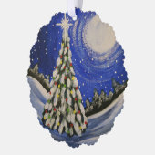 Weihnachtsbaum Ornament Karte (Links)
